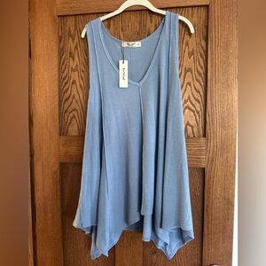 Three Bird Nest Blue Tank Top
